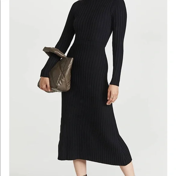 pink midi knit dress Pink Pointelle Knit Midi Dress